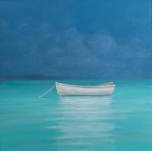 Beyaz tekne, Kilifi 2012 (tuval üzerine akrilik)